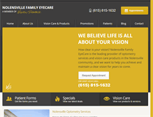 Tablet Screenshot of nolensvillefamilyeyecare.com